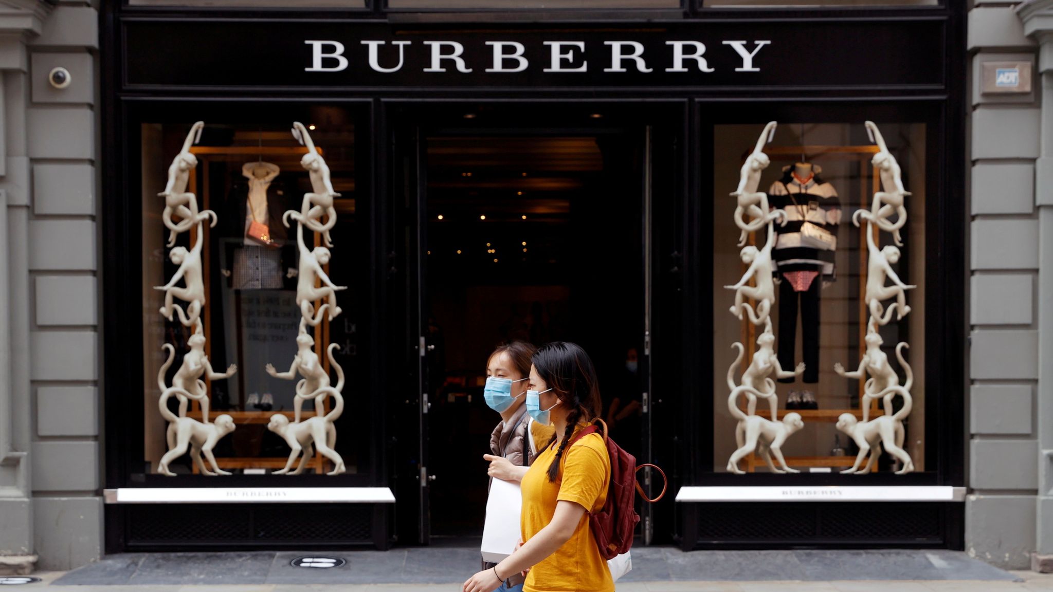 Burberry shares fall as lack of tourists dents luxury brand's sales |  Business News | Sky News