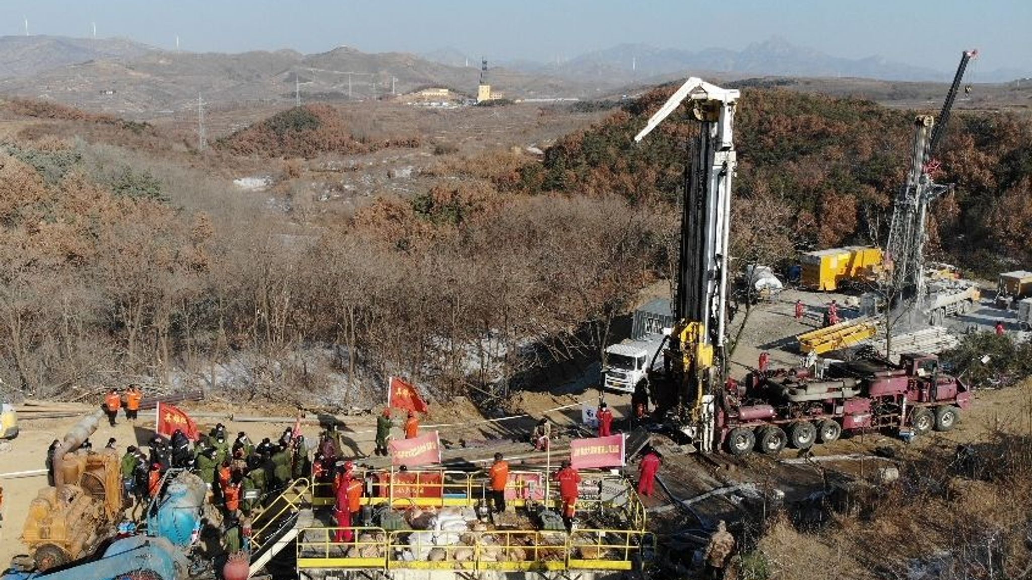 China gold mine blast 12 trapped workers still alive following