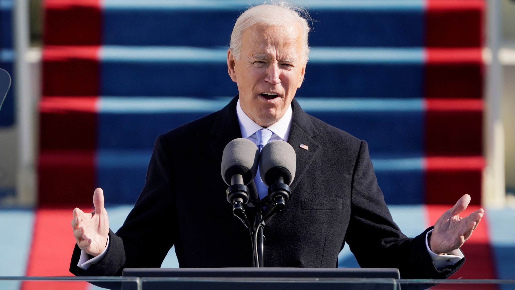 Biden inauguration news live: 'We must stop this uncivil war' - Joe Biden calls for unity in first address as president | US News | Sky News