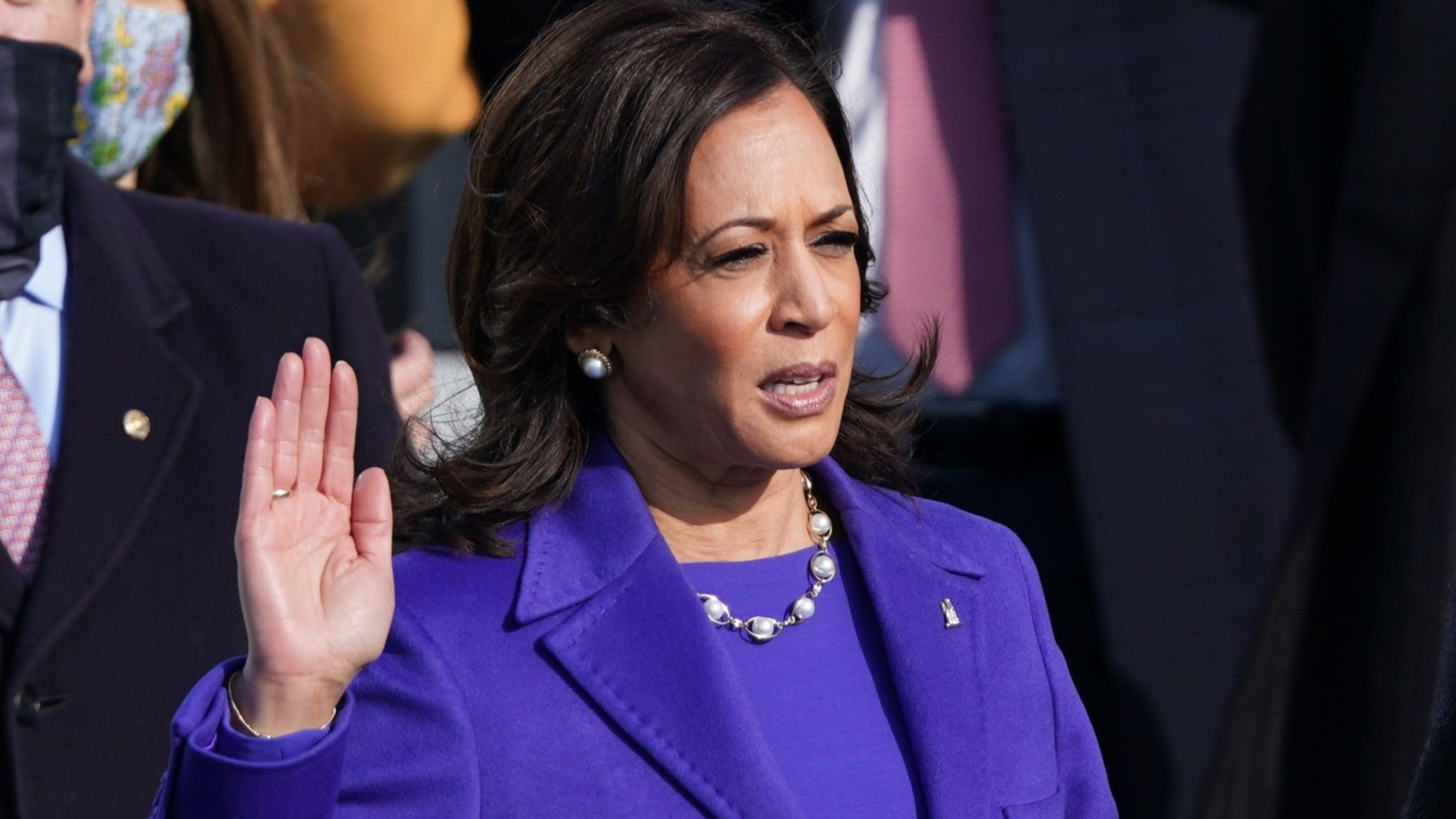 Kamala Harris, America's history-making vice president, enters office ...