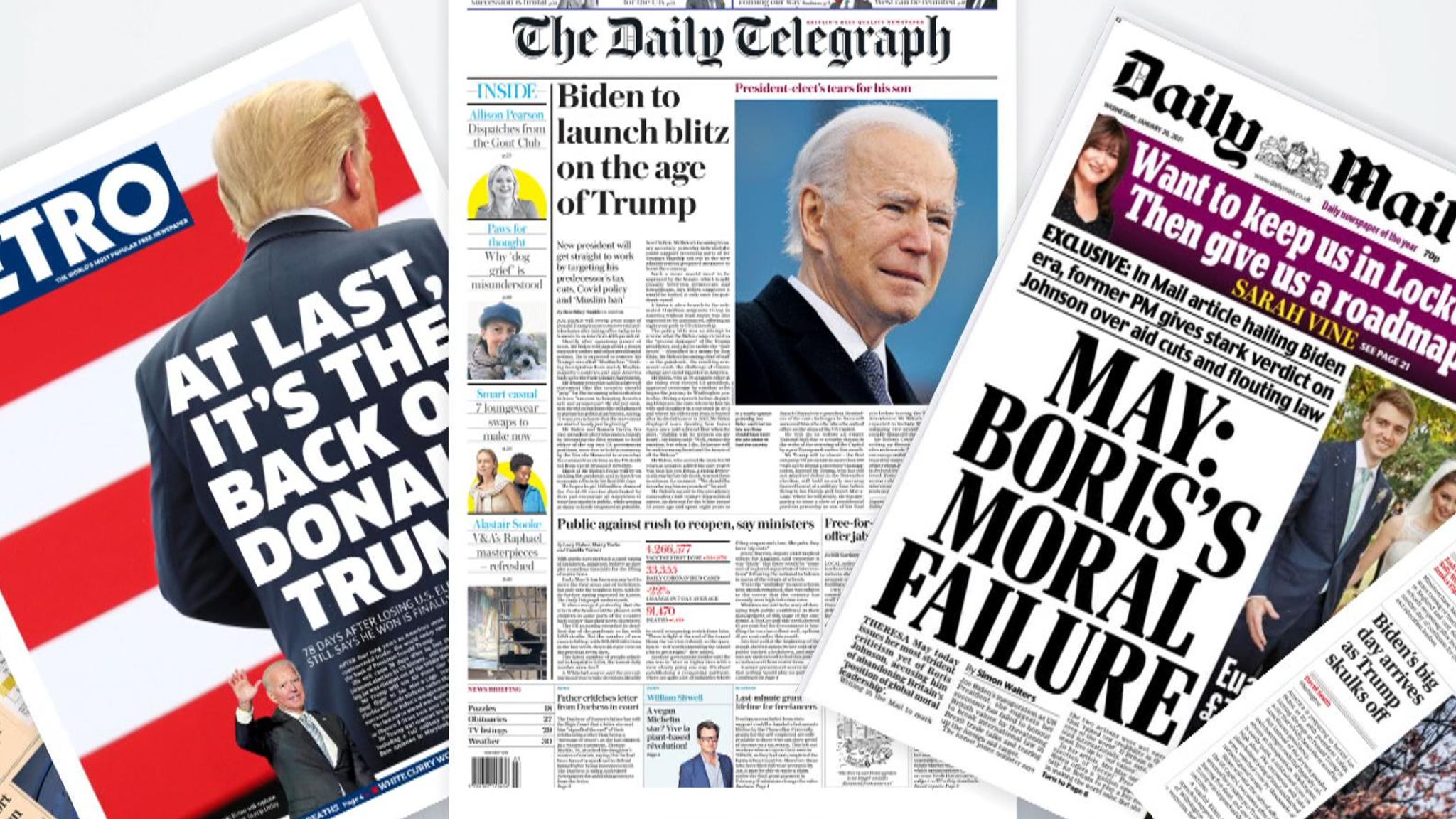 Wednesday S National Newspaper Front Pages Uk News Sky News
