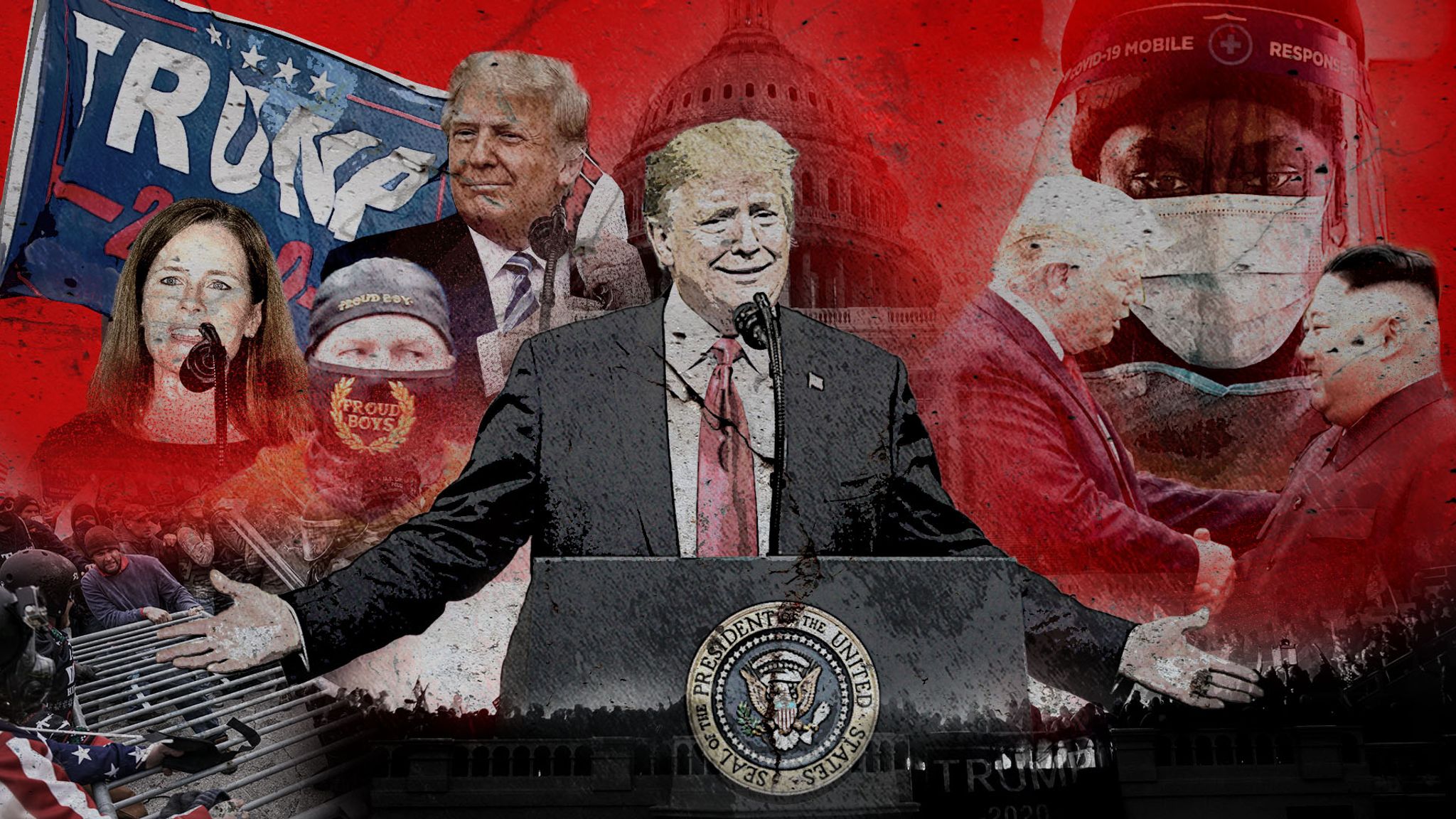 Four years of Donald Trump - 'an exhausting blaze of chaos' | US News | Sky  News