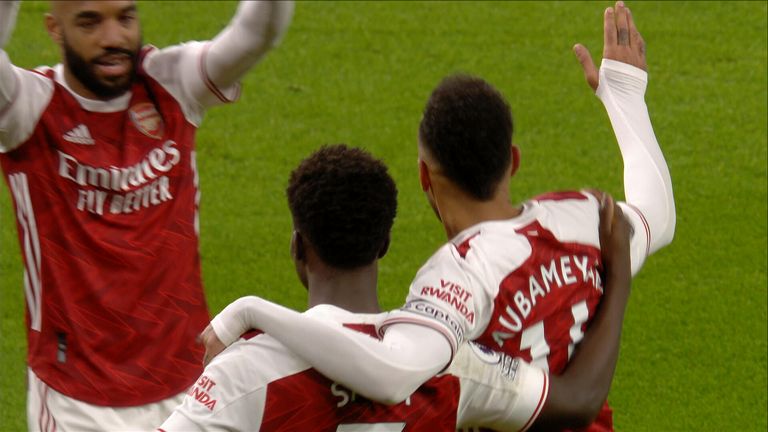 Saka doubles Arsenal's lead! (60) | Video | Watch TV Show | Sky Sports