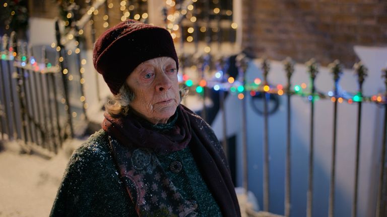 Maggie Smith is among the stars of Father Christmas origin story, A Boy Called Christmas. Pic: Sky UK