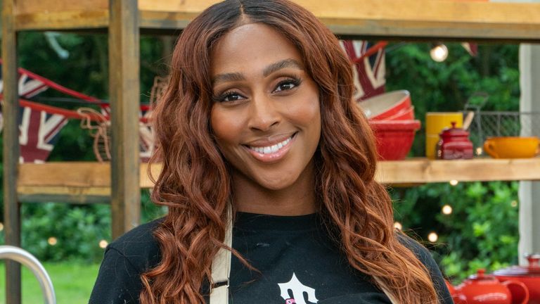Alexandra Burke is taking part in The Great Celebrity Bake Off. Pic: Channel 4
