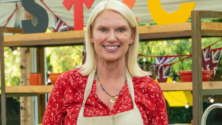 Anneka Rice is taking part in The Great Celebrity Bake Off for Stand Up To Cancer. Pic: Channel 4
