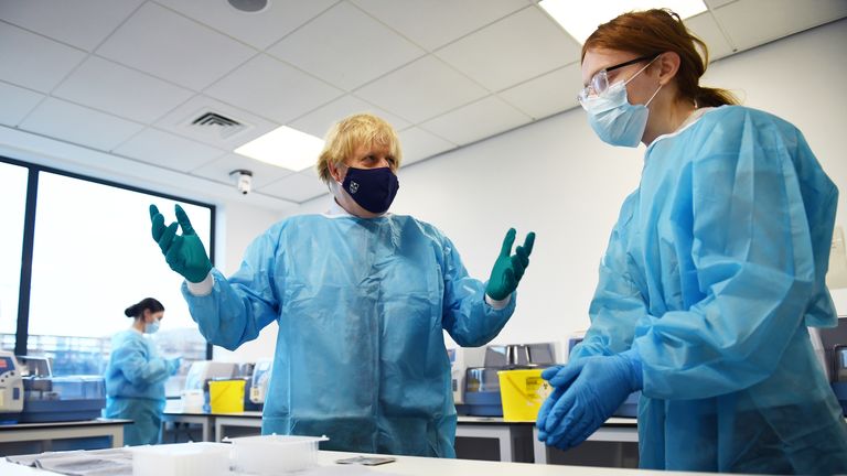 The lab is used for processing PCR tests