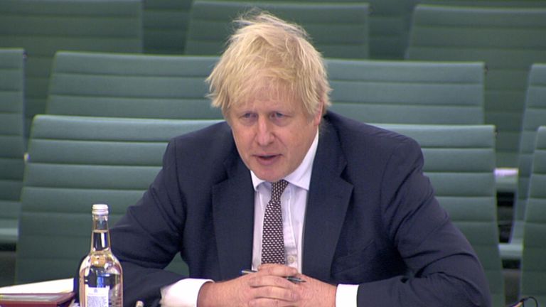 Boris Johnson faces questions form MPs

