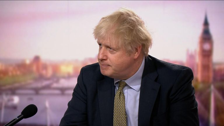 &#34;There is no doubt in my mind that schools are safe, and that education is a priority,&#34; Boris Johnson told the BBC&#39;s Andrew Marr.