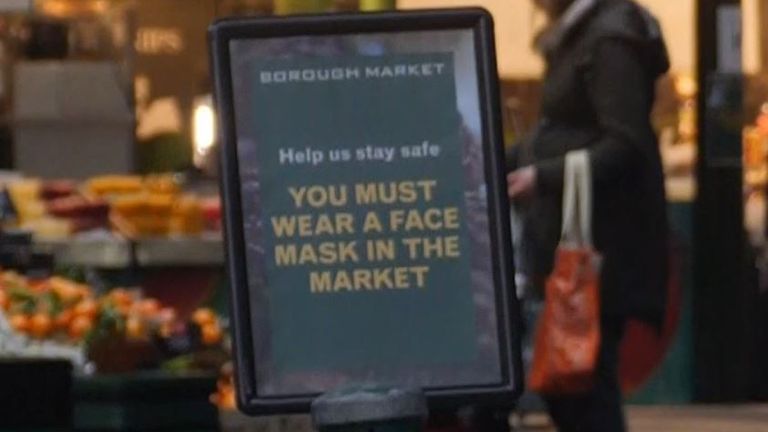 Masks must be worn in Borough Market