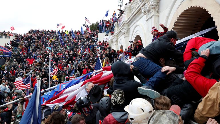 Pro-Trump protesters stormed the US Capitol during the rally