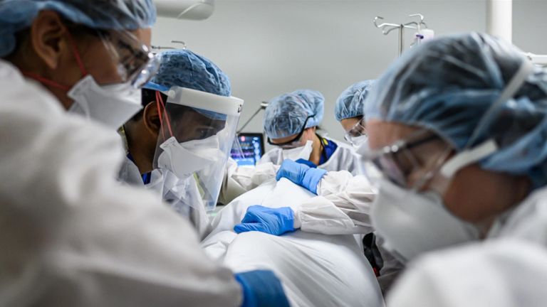 COVID-19: A doctor shares images of a London coronavirus ward | UK News |  Sky News