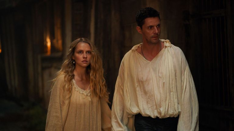 Teresa Palmer and Matthew Goode in A Discovery Of Witches.  Pic: Sky UK