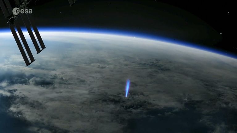 Astronomers recreate upper atmospheric lightning | World News | Sky News