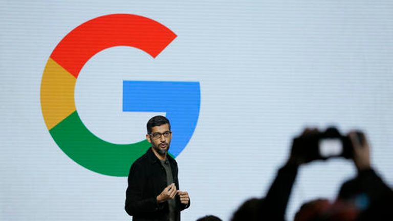 Google CEO Sundar Pichai. Pic: AP