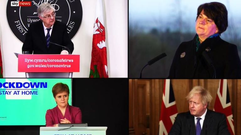Leaders of Wales, Northern Ireland, Scotland the UK