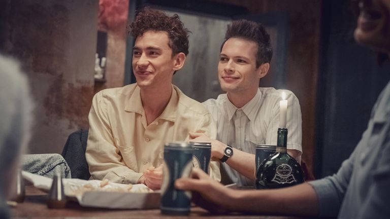 Ritchie (Olly Alexander) and Donald Bassett (Nathaniel J Hall) in It&#39;s A Sin. Pic: Channel 4