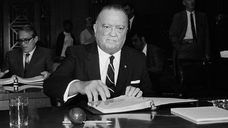 FBI director J Edgar Hoover