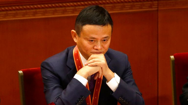Jack Ma, founder of Chinese e-commerce firm Alibaba Group, attends a conference to commemorate the 40th anniversary of China&#39;s Reform and Opening Up policy at the Great Hall of the People in Beijing, Tuesday, Dec. 18, 2018. China...s best-known entrepreneur, e-commerce billionaire Jack Ma, hasn&#39;t been seen since he angered regulators with an October 2020 speech. That is prompting speculation about what might happen to the billionaire founder of Alibaba Group, the world&#39;s biggest e-commerce company. (AP Photo/Mark Schiefelbein)