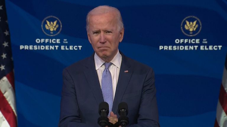 Joe Biden addresses US nation