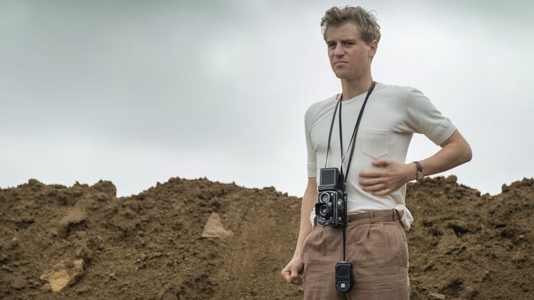 Flynn as Rory Lomax in archaeological drama The Dig. PIC: Netflix