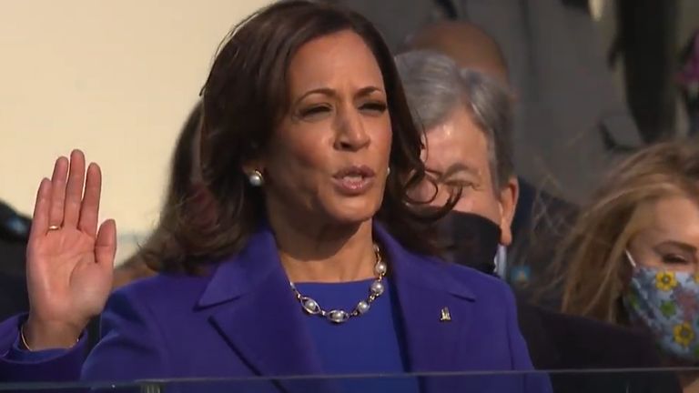 Kamala Harris America S History Making Vice President Enters Office Us News Sky News Kamala Harris America S History Making Vice President Enters Office Us News Sky News