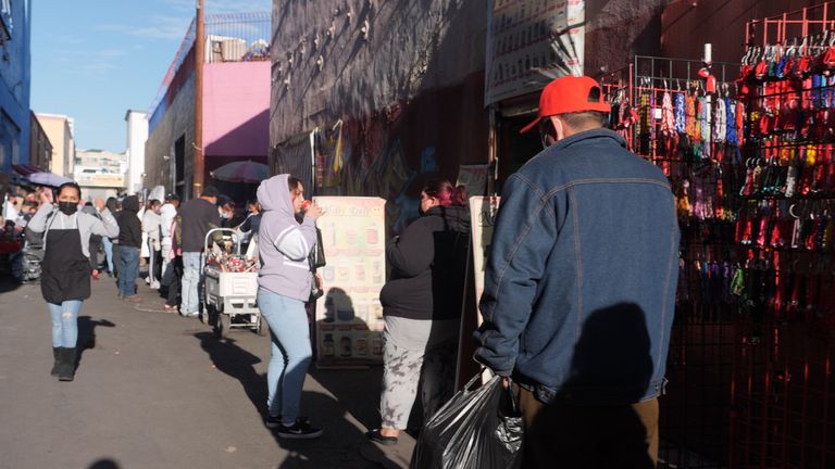 Market in downtown LA