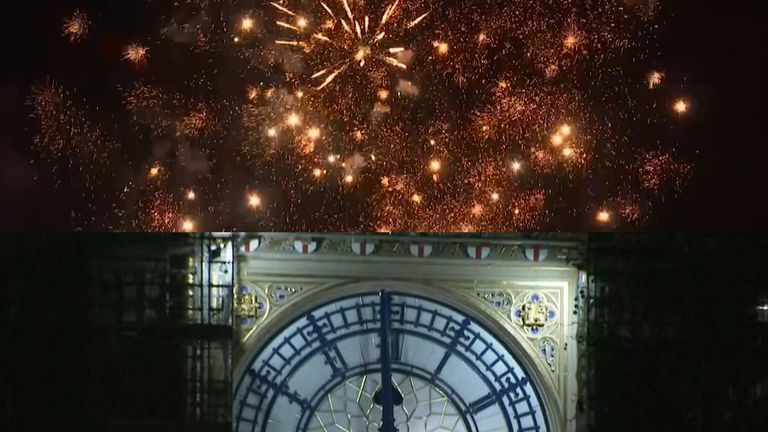 Fireworks were let off around the world to see in the new year