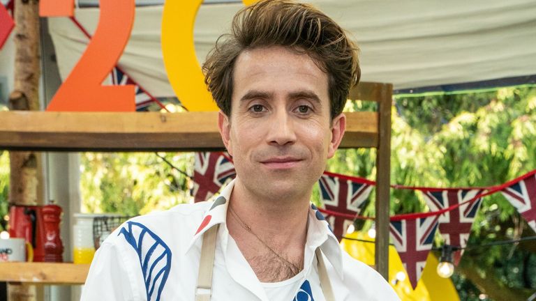 Nick Grimshaw is taking part in The Great Celebrity Bake Off. Pic: Channel 4
