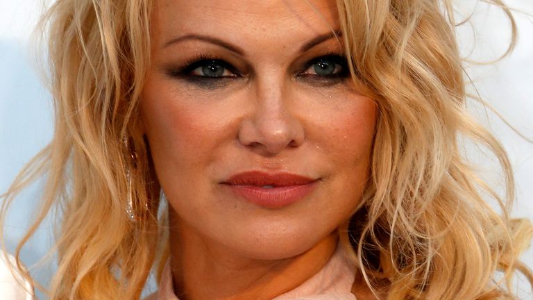 72nd Cannes Film Festival - The amfAR&#39;s Cinema Against AIDS 2019 event - Antibes, France, May 23, 2019. Pamela Anderson poses. REUTERS/Eric Gaillard