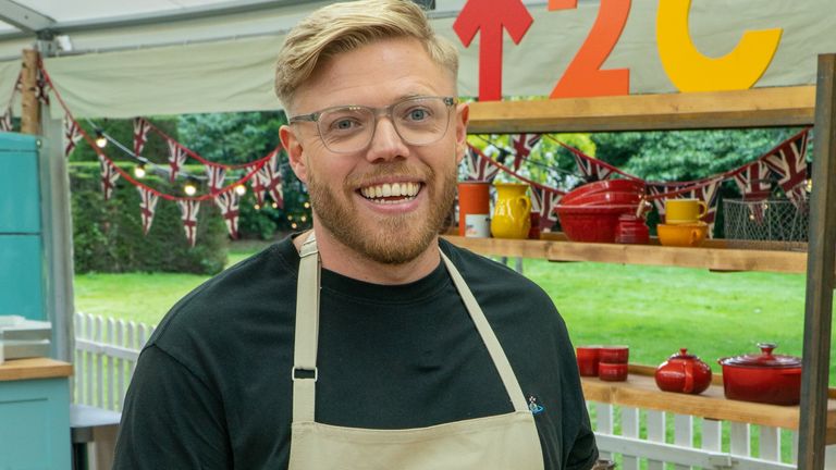 Rob Beckett is taking part in The Great Celebrity Bake Off. Pic: Channel 4