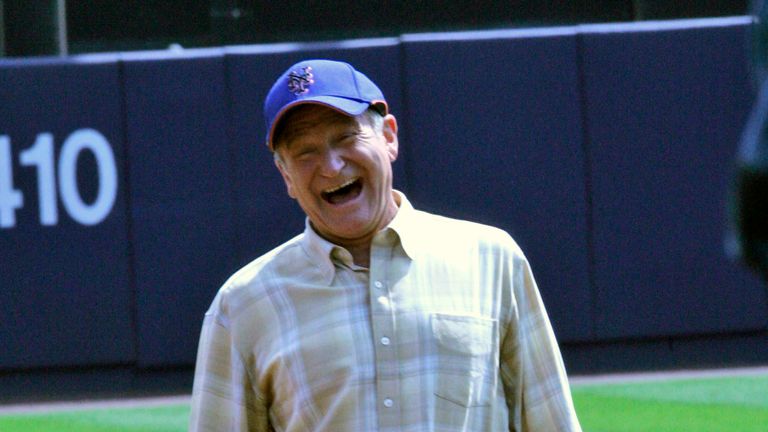 Robin Williams on the set of Old Dogs