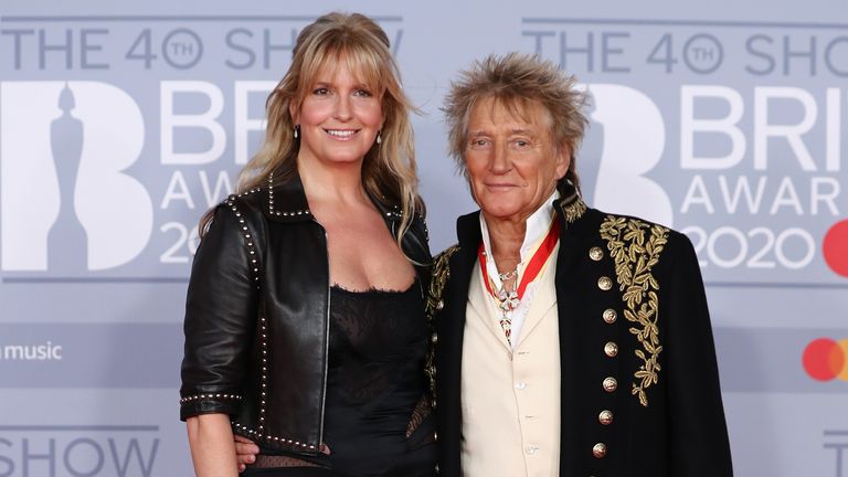 Rod Stewart and Penny Lancaster 