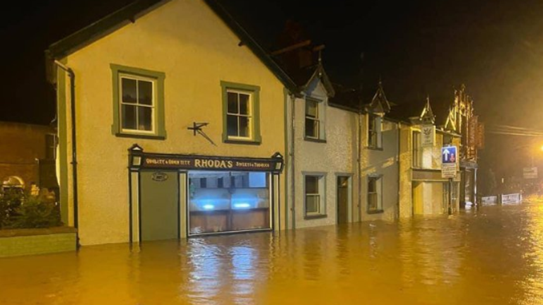 Ruthin flooding: Pic: North Wales Police