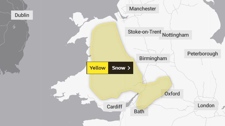 Snow warning