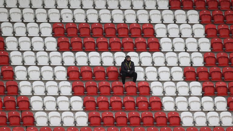 Many fans have now been shut out of stadiums for nearly a year