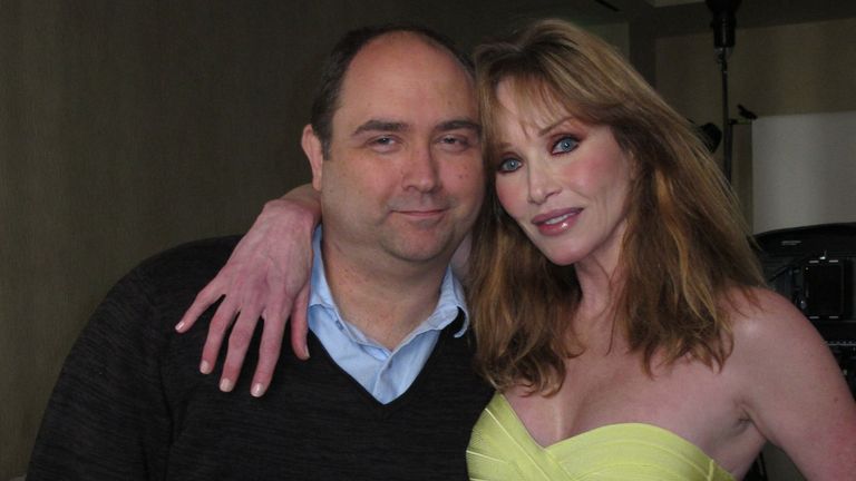 Actress Tanya Roberts with her agent and friend Mike Pingel        