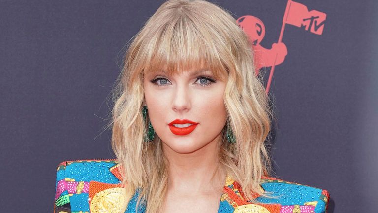 Taylor Swift at the 2019 MTV Video Music Awards held on August 26, 2019 at the Prudential Center in Newark, New Jersey, US. Pic: AP