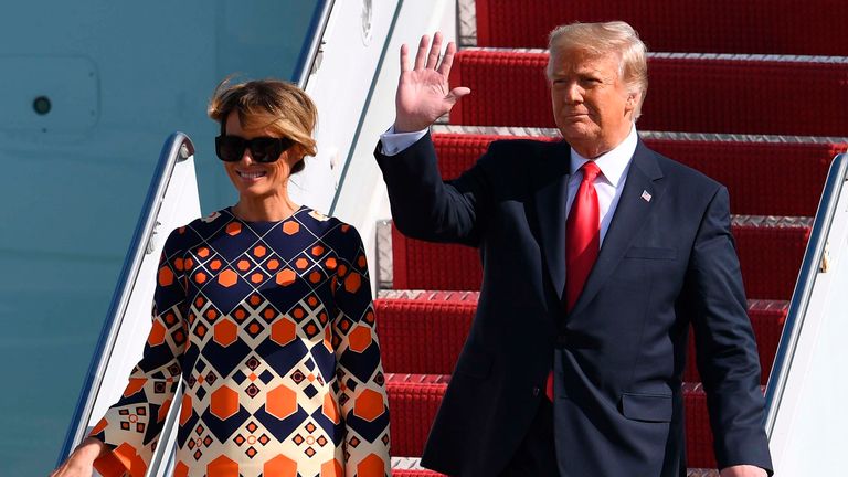 Donald Trump is now back in Florida following his stint in the White House. Pic: Associated Press