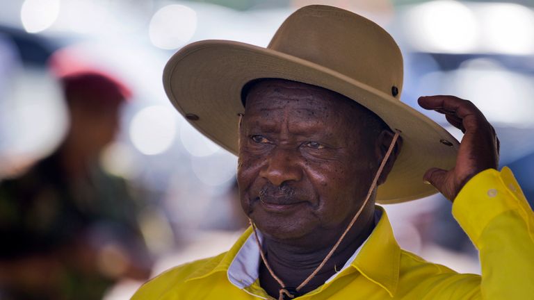 Yoweri Museveni has been in power since 1986. File pic