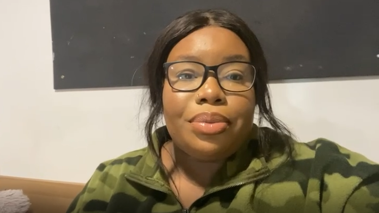Law student Aisha Animashaun says she is unhappy with her online teaching, and is “struggling” with the lack of contact with teaching staff
