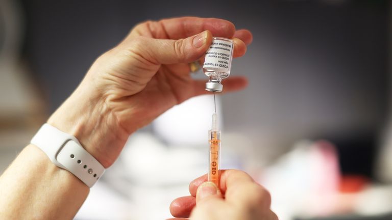 The government has said it wants 14 million people vaccinated within six weeks 