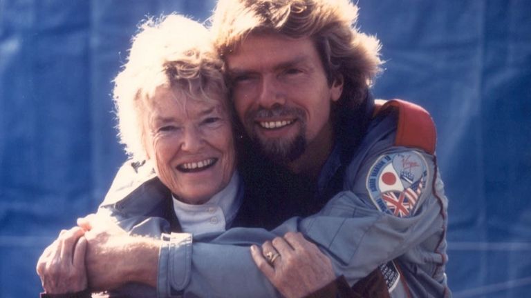 Richard Branson described his mother as having a &#39;zest for life&#39;. Pic: Virgin