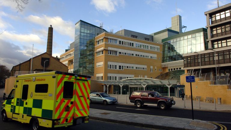 The ICU was &#39;full&#39; at Whittington Hospital on New Year&#39;s Eve. File pic