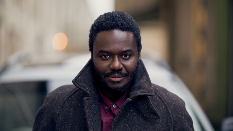 Babou Ceesay (Guerilla, Rogue One) plays the titular character in upcoming new Sky series Wolfe. Pic: Sky UK