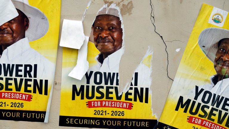 Mr Museveni says that he will accept the result - as long as there are no mistakes