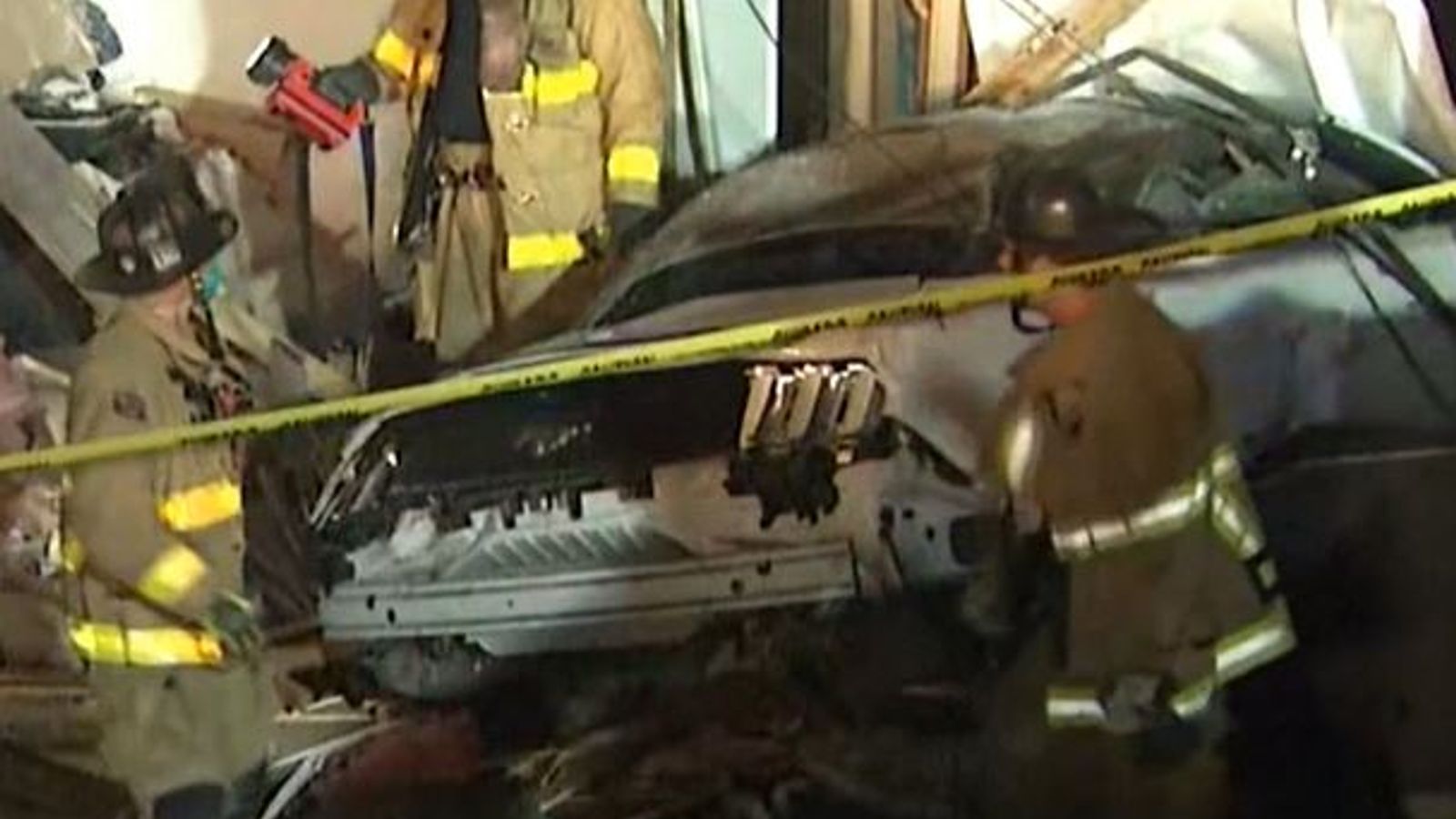 Minor injuries as car crashes into home in California US News Sky News
