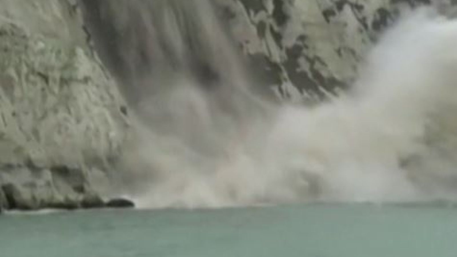 The famous White Cliffs of Dover crumble on camera UK News Sky News