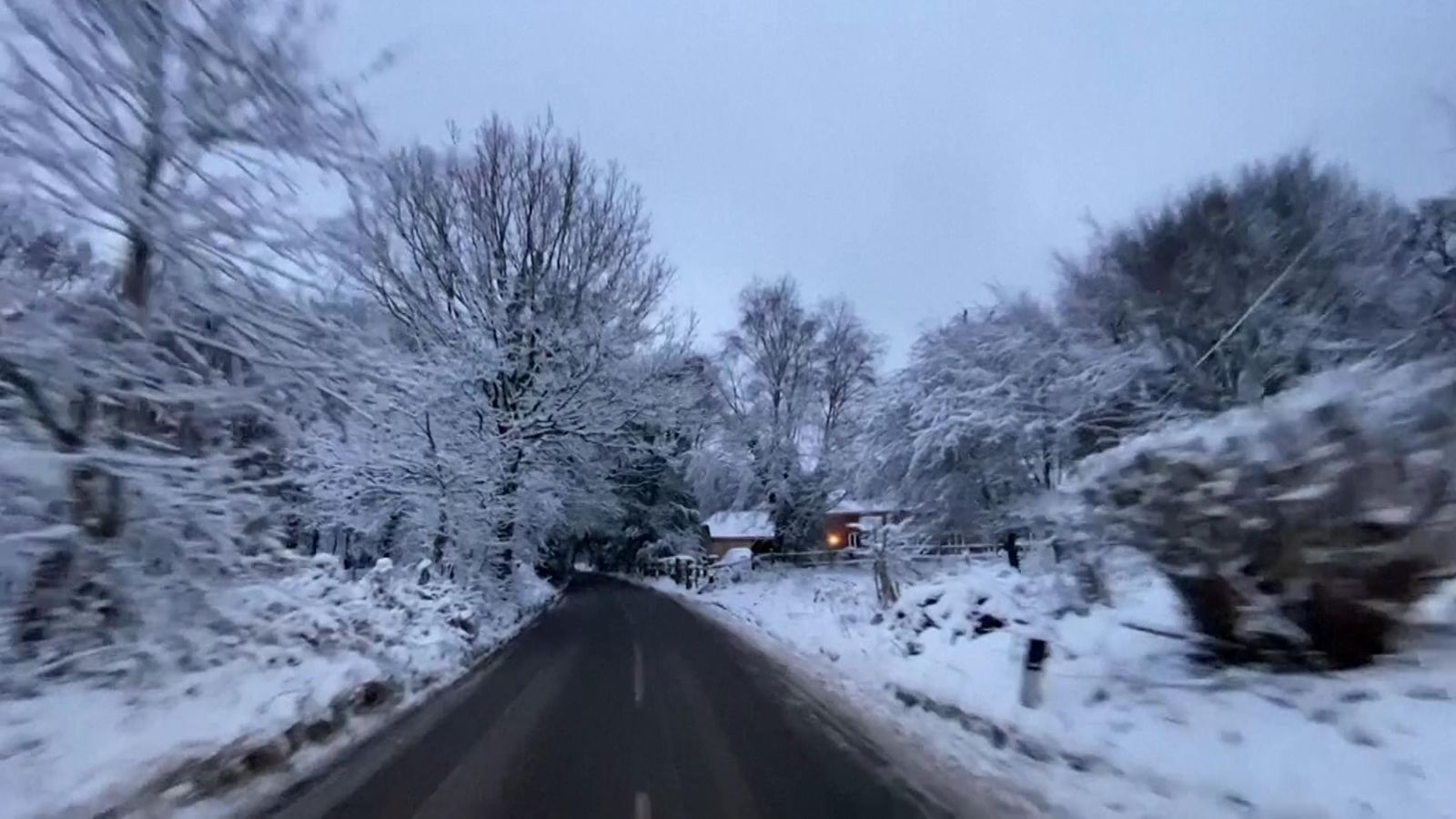 Kent: Snow from Storm Darcy covers southeast England | UK News | Sky News