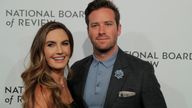 Armie Hammer and Elizabeth Chambers arrive at the National Board of Review awards gala in New York, January 2018